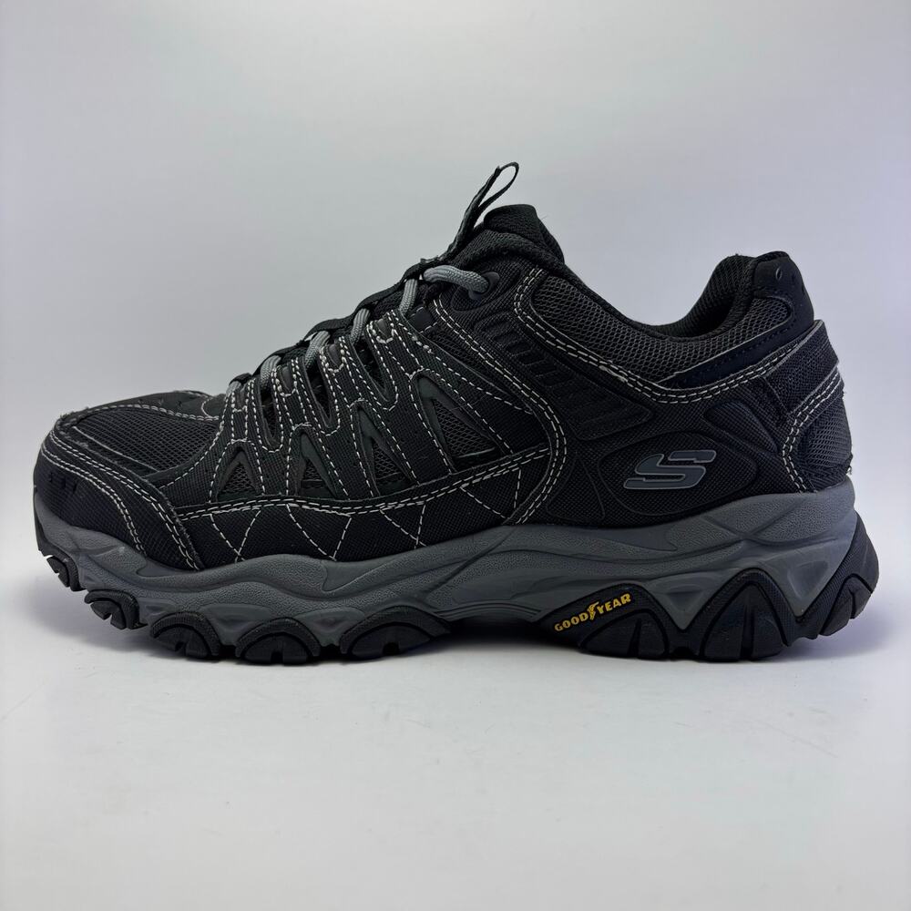 SKECHERS "After Burn M.Fit 2.0" Black/Gray Shoes Men’s Size 10.5 - Picture 3 of 12